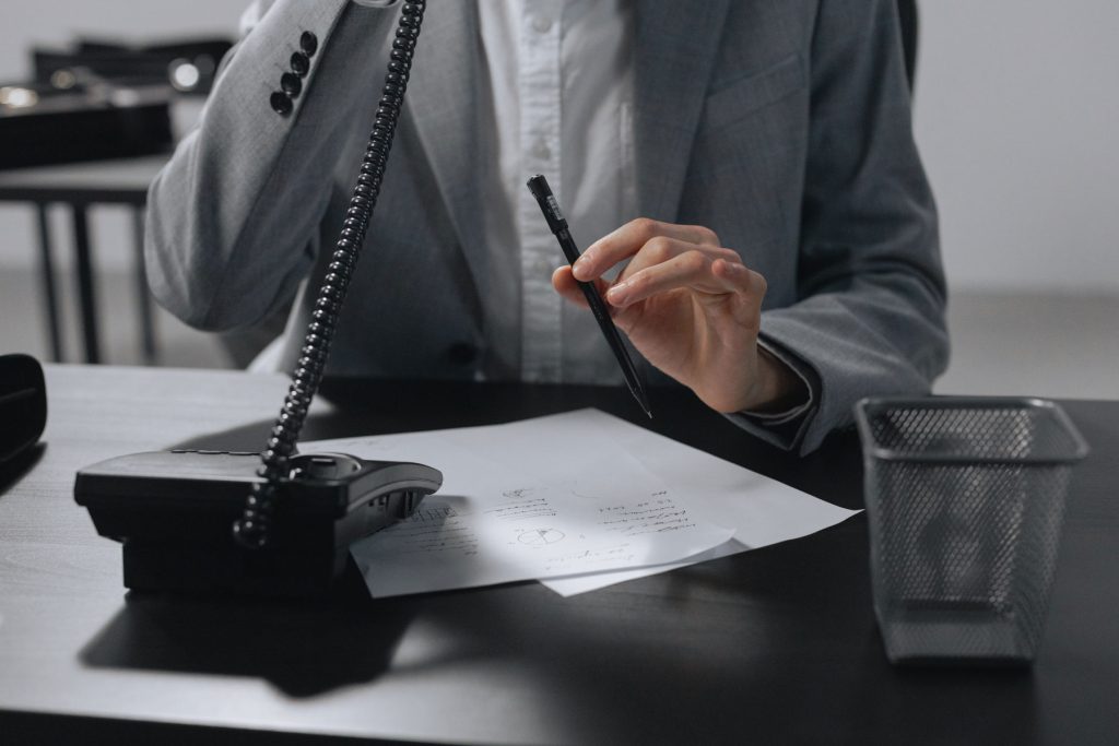 Corporate Contact Man on telephone